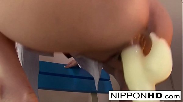 Asian hottie plays with herself_using some_toys