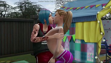 Backyard Yoga Session Becomes A Hot Lesbian Fuck Session - Sims 4 - 3d Animation thumbnail