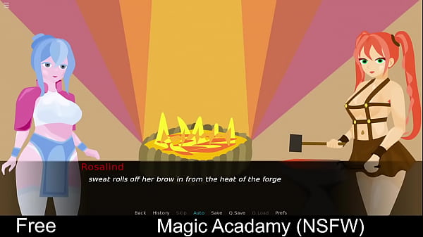 Magic Acadamy (free game itchio) Visual Novel 