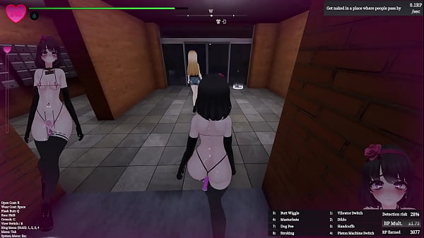 Secret Flasher Manaka, Apartment Hardmode Caught In The Elevator (Modded) 