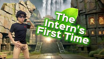 The Intern Gets Fucked by His Boss for the First Time.