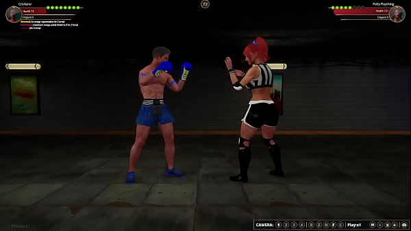 Cristiano vs polly nf3d mixed mma battle subway femdom 