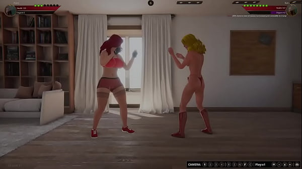 Ruby vs kara {nf3d video game fighting rough sex}