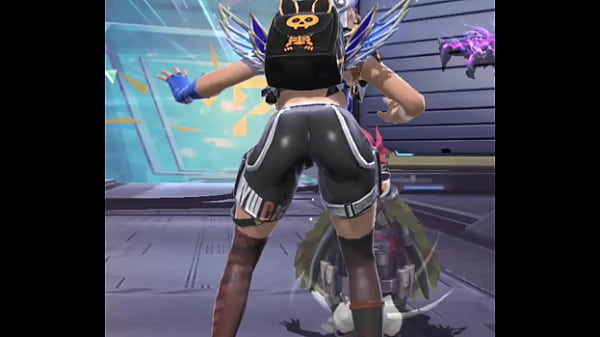 Pra deixar qualquer jogador de free fire_doido de_tesão_apreciem_a delícia que_é uma personagem gostosa toda apertadinha e rebolando deliciosamente kkkk