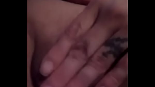 Chastity playing with her pussy