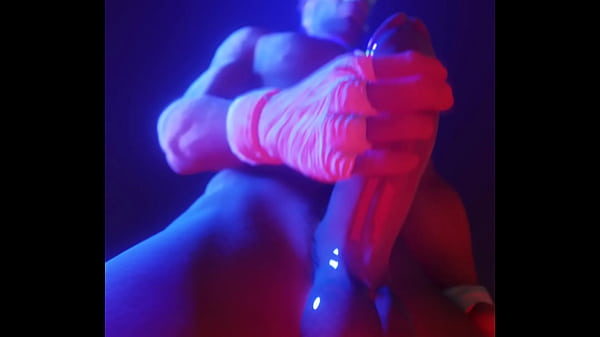 Fit Cartoon guy Jerks off big cock