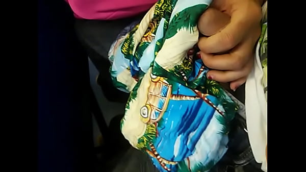 Stranger watching on public bus