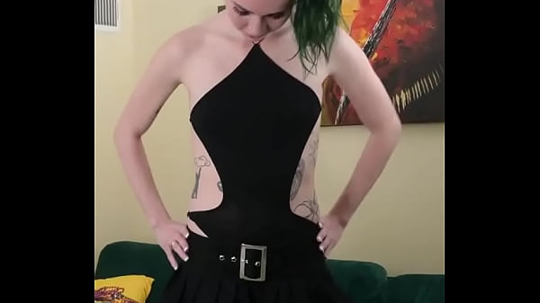 Kit Summers Part 3 in the little Black bodysuit and a gothic miniskirt 