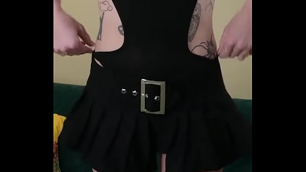Kit summers part 3 in the little black bodysuit and a gothic miniskirt