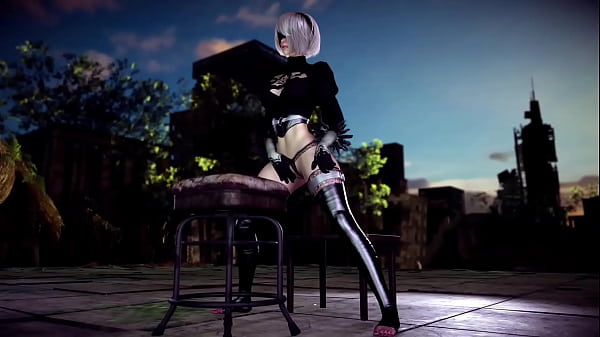 Pure naive 2b demonstrates a new lewd instructions to gratify his commander