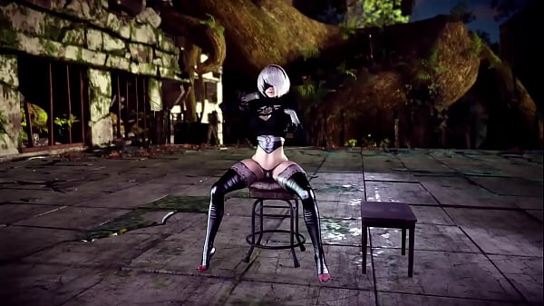 Pure naive 2b demonstrates a new lewd instructions to gratify his commander