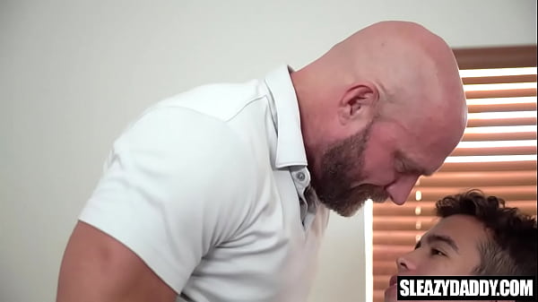 Step daddy fucks stepson without condom - old & young taboo 