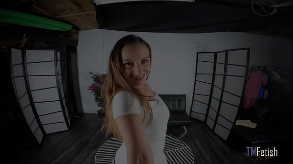 Slutty brunette brings you home and tramples you with her sexy soles 