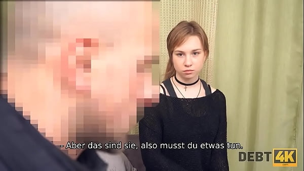 Play MP4 - DEBT4k&period; Mann kommt zum n russischen Schuldner und bohrt bald rasierte Muschi