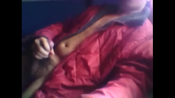 Down jacket masturbation