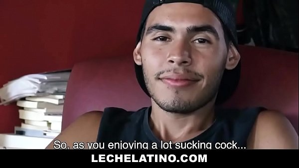 Play MP4 - Hot Latin Twink Paid To Suck Two Big Cocks - LECHELATINO&period;COM