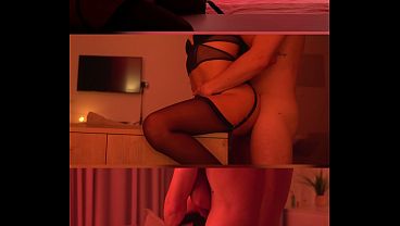 Strap on passion drives wild pegging