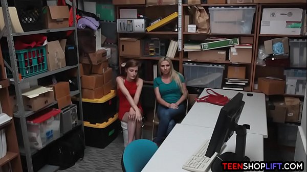 stepMom and teen getcaught shoplifting and fuck_security