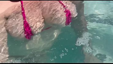 Artemisia Love Showing Her Perfect Big Tits Underwater In The Pool thumbnail