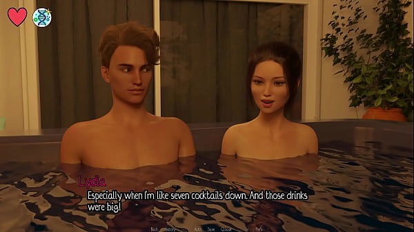 Elmwood university #11 brunette college cheerleader gets fucked hard in the hot tub while her friends watches