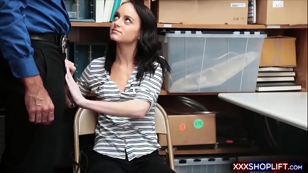 Security Officer Sticks His Dick Into Cute Shoplifter 