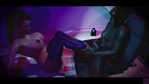 Thin cyberpunk bitch teaches inexperienced young client sex preview 