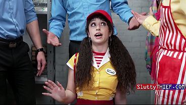 Fastfood waitress gangbanged by cops 