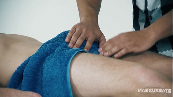 Play MP4 - Maskurbate - A Simple Massage Turns Into A Double Cocksucking Session