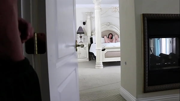 Stepbrother secretly watched his stepsister masturbate and fucked her