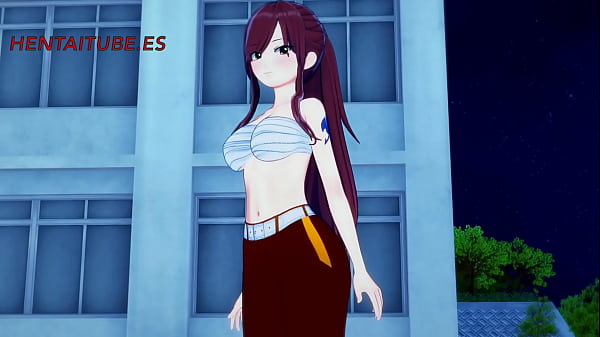 Play MP4 - Fairy Tail Hentai 3D - Gray x Ezra Boobjob & Fuck with cum in her Tits and Pussy