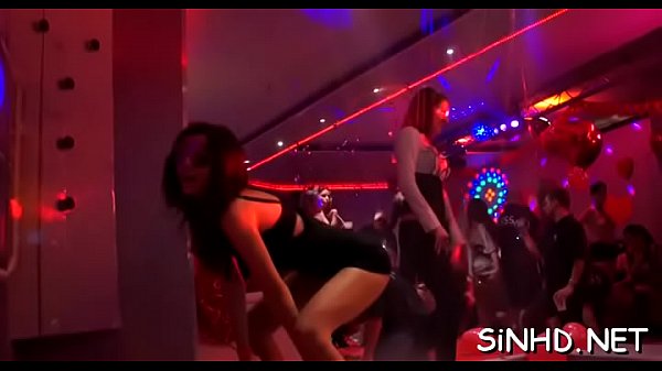 Hawt sirens are sharing succulent_tits andslits in the club