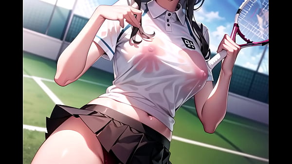 Teens playing tennis transparent cloth asmr