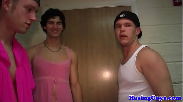 Dorm hazing teens enjoying fucking
