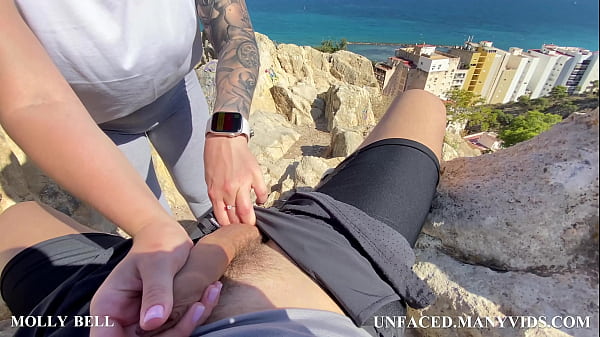 Play MP4 - Public Deepthroating and Passionate Fucking with Pretty Tourist with Sea View POV