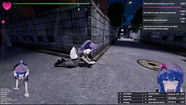 Secret flasher manaka gets hunted in town