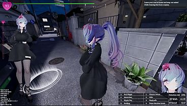 Secret flasher manaka gets hunted in town 