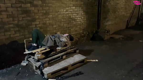 Homless Woman Poked In The Face With A Cock thumbnail