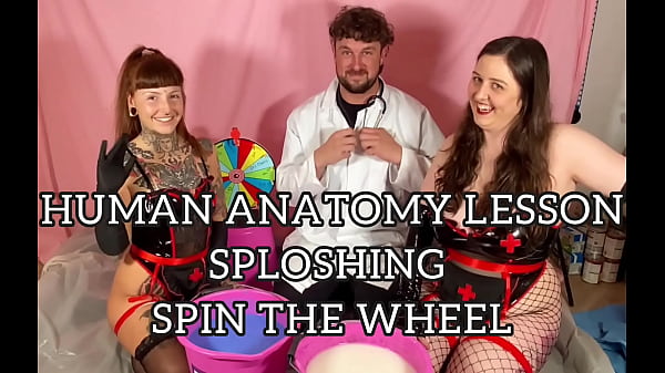 Human anatomy sploshing and gunge spin the wheel