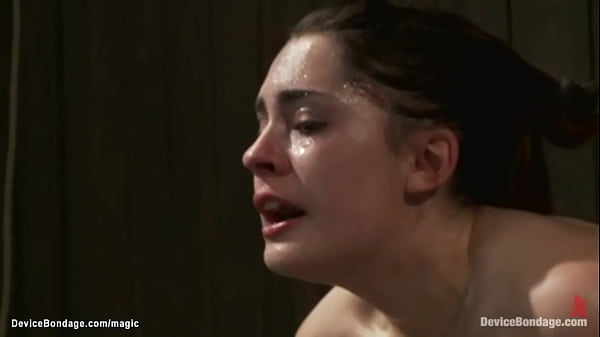 Bound in_device on knees_over sybian