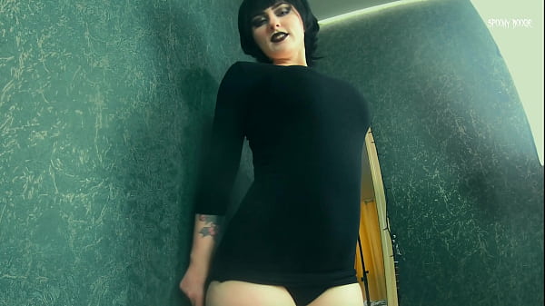 Play MP4 - Goth girl Mavis Dracula teases you with her thick thighs&comma; fat booty and panties