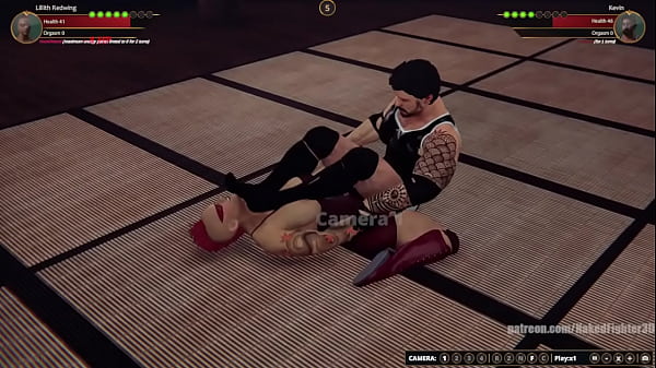 Lillith vs kevin nf3d video game mixed sex combat dojo 