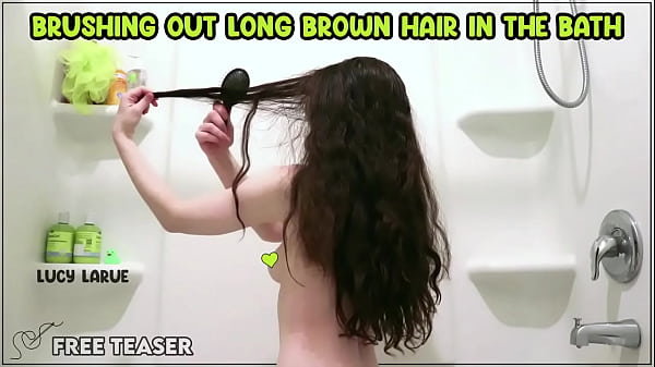 Nonton Brushing Out Long Brown Hair In The Bath thumbnail