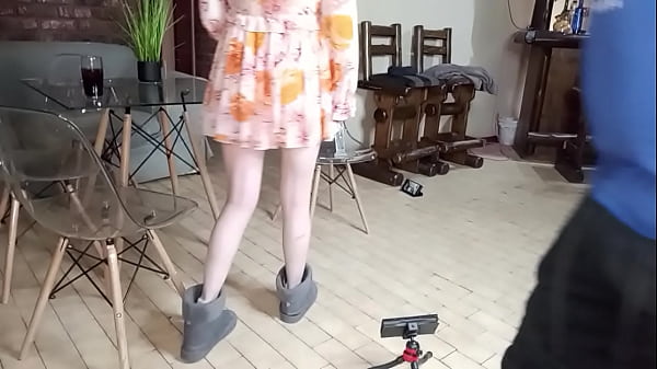 Caught my slutty babefuck a_dildo inmy parents kitchen