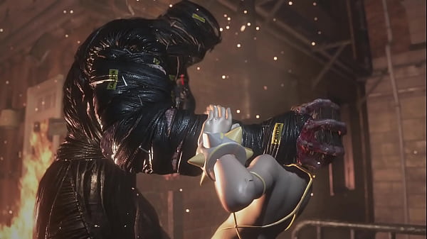 Female Boby-Builder Jill Valentine Wearing Bikini Outfit 