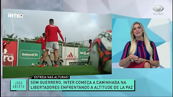Renata fan jogo aberto loira tesuda gostosa do esporte da tv brasileira 