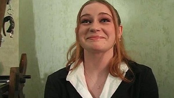 Pretty brunette girl Bunny tries 