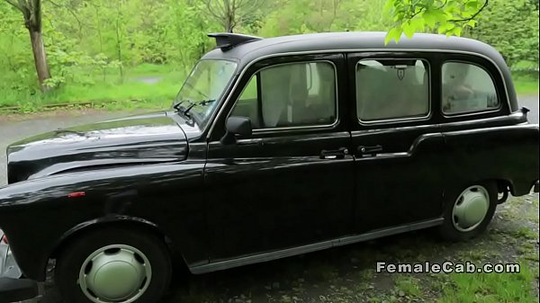 Horny busty cab driver bangs her client