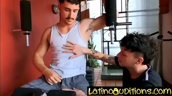 Latino Workout Buddies Go Gay 