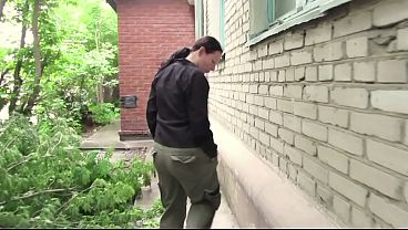 A Beauty Pissing On The Street And In A Public Park Outdoors. Urine From A Shaved Pussy. thumbnail