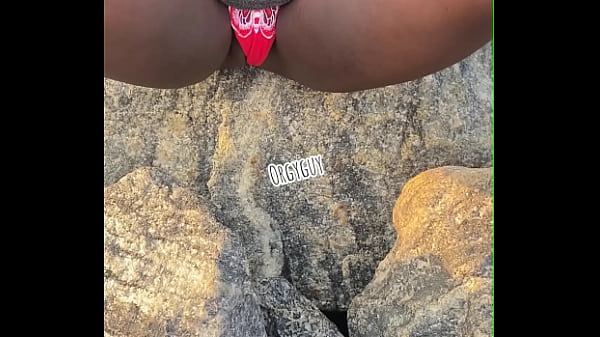 Beach pussy flashing 